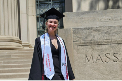 (posing in my First Gen regalia in the Boston heat during MIT 2023 Commencement) 
