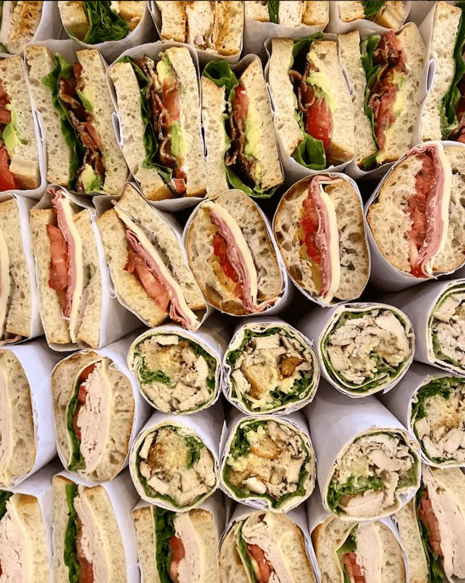 A collection of Dave Fresh Pasta Sandwiches